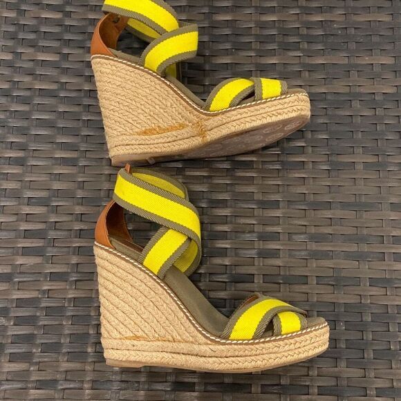 Tory Burch, wedge sandals, size 7 - Picture 6 of 8